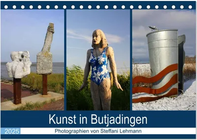 Produktbild von Kunst in Butjadingen 2025 (Tischkalender 2025 DIN A5 quer), CALVENDO Monatskalender
