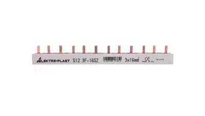 Obrázok produktu pre Typ na DIN lištu 3P 16mm2 100A 12 pinov IZS16/3F/12 45,262