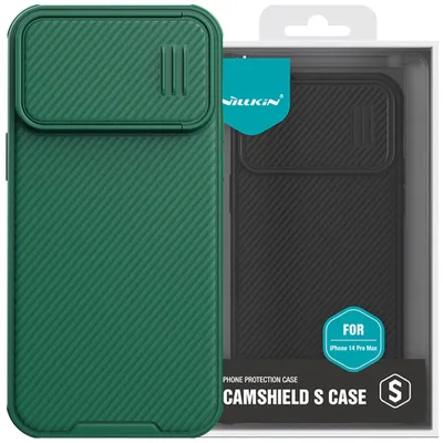 Produktbild von Nillkin Camshield S Fall Iphone 14 Pro Max Gepanzert Fall Kamera Abdeckung Grün