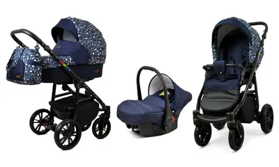 Obrázok produktu pre BabyLux® Color Lux | Detský kočík 3v1 Set | Forest Deer | Kombinovaný kočík | Kočík Set | Bu