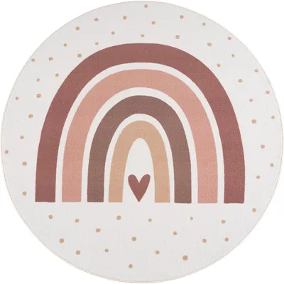 Productafbeelding van Kinderkleed, crème kleur, 160 x 160 cm, rond