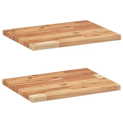 Produktbild von Schweberegale 2 Stk. 40x30x2 cm Massivholz Akazie Ölbehandelt