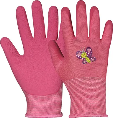 Produktbild von Kinder Arbeitshandschuh Latexschaum "Lea" 508410 - Hase Safety rosa/pink 6