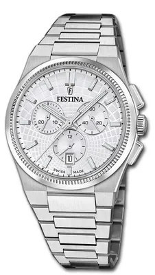 Produktbild von Festina Herrenuhr Swiss Made Armbanduhr Edelstahl silber D3UF20059/1