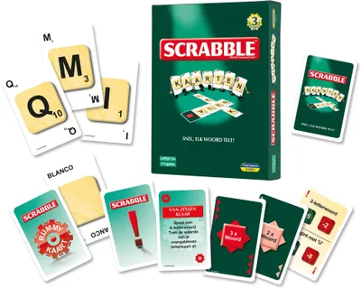 Imagen del producto de Megableu: Juego de cartas Scrabble, un juego de estrategia para la familia y los amigos