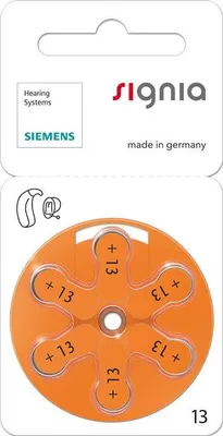 Produktbild von 120 Siemens Signia Typ 13 Orange Hörgerät-Batterien