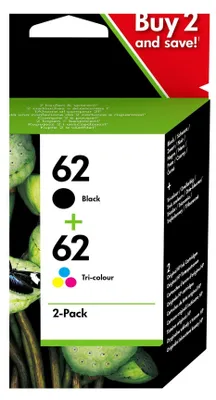 Immagine prodotto di Cartuccia d'inchiostro HP 62 nero+tricolore