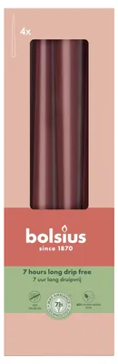 Obrázek produktu pro Bolsius Gotické svíčky 4 kusy Velvet Red