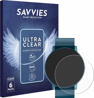 Produktbild von 6x Für ZenWatch Watch 1 Schutzfolie Savvies Displayschutz Display Schutz Folie Klar Transparent