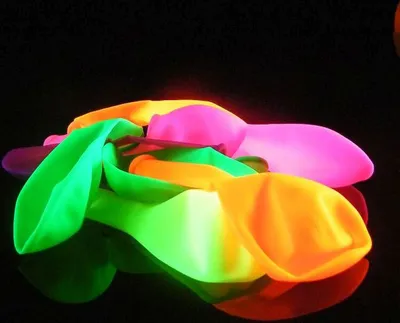 Produktbild von 8er-Pack Schwarzlicht Luftballons Neon Gemischt