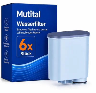 Image de Lot de 6 filtres à eau compatibles avec Philips AquaClean, CA6903, filtres anti-calcaire pour machines à café automatiques
