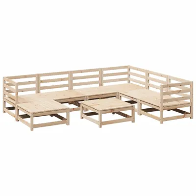 Immagine prodotto di vidaXL Set di divani da giardino a 8 pezzi in legno di pino massiccio
