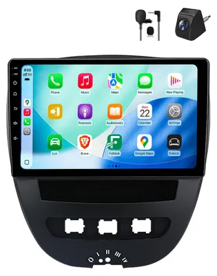 Produktbild von Android Autoradio 10 Zoll 64GB für Peugeot 107 2005–2014 Audio 10 mit CarPlay & Android Auto Navigation & Bluetooth