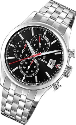 Produktbild von Festina Herren Uhr Chronograph F20374/3 Edelstahl Armbanduhr silber UF20374/3