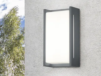 Produktbild von TRIO Wandleuchte INDUS IP54 227360142 LED 9W 3000K 850Lm anthrazit 12x23cm