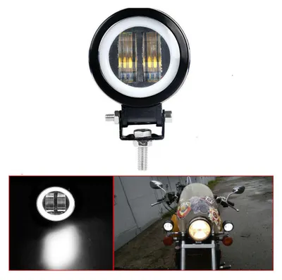 Produktbild von 7D LED-Halogen 7,5 cm runde LED-Arbeitslampe, LED-Scheinwerfer, Strahler, Rücklicht 20 W 1000 lm 12 V/24 V