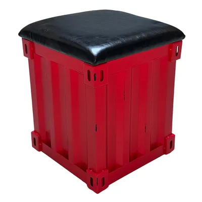 Produktbild von Sitzhocker im Industrial-Container Look aus Metall