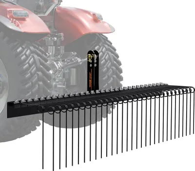Obrázek produktu pro Zadní zahradní hrábě 72" Hrábě na vertikutování trávníku s 32 ocelovými hroty