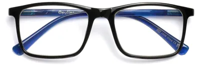 Produktbild von Lesebrille rechteckig, groß, +1,50 Dioptrien, mit Veerscharnieren, für Herren und Damen