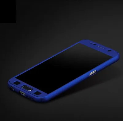 Produktbild von Handyhülle Schutzhülle für Samsung Galaxy J5 (2017) US Version Full Case Cover Displayschutz 360 Blau