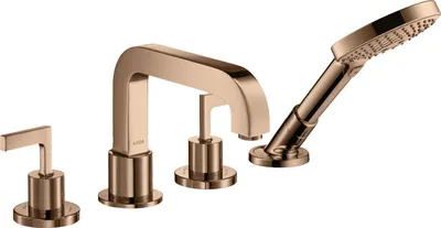 Produktbild von hansgrohe AXOR Citterio 4-Loch Wannenrandarmatur mit Hebelgriffen, 39446300