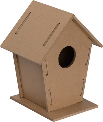 Produktbild von Vogelhäuschen aus MDF zum Zusammenbauen