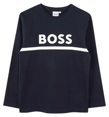 Produktbild von Boss - T-Shirt für Jungen, Langärmlig GT26708 (164) (Marine)