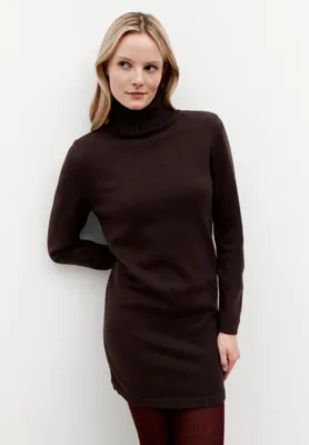 Produktbild von MORE & MORE Knit Dress with Roll 0279 espresso br 36