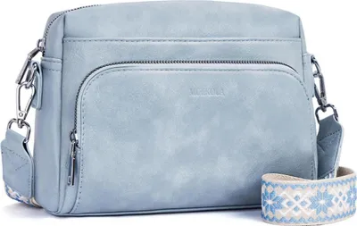 Obrázok produktu pre MUIIKOLA Taška cez rameno Dámska crossbody taška RFID kožená čierna