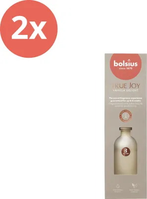 Imagen del producto de Bolsius - True Scents - Palitos aromáticos - 80 ml - Delicia de vainilla - Paquete económico - 2 unidades