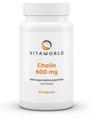 Image de Vitaworld Choline 600 mg gélules, 60 gélules