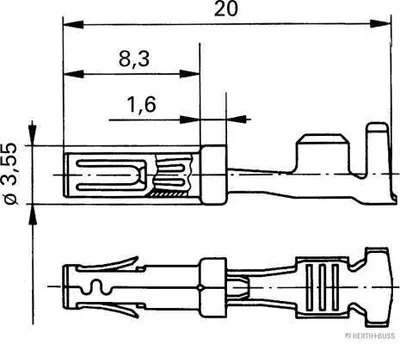 Immagine prodotto di HERTH+BUSS ELPARTS Presa di contatto 50253280 1,5 mm