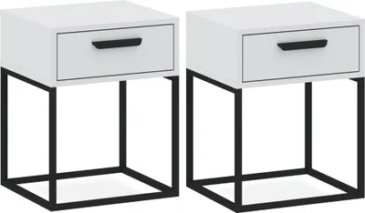 Produktbild von Nachttisch RECTUS 2-er Set, Nachtschrank, Modern, 39x40cm