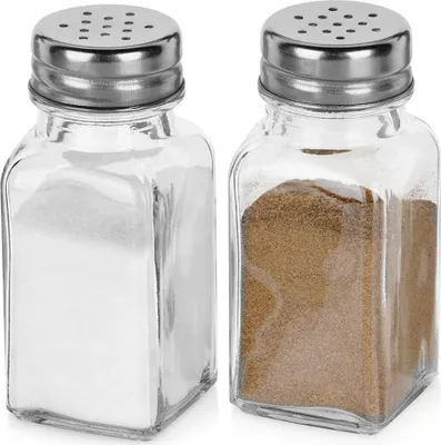 Obrázok produktu pre Sklenená soľnička a korenička 80 ml 2 ks.