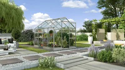 Produktbild von Vitavia Gewächshaus "Eris" 5000 alu eloxiert 5,0 m² 3 mm ESG