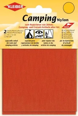 Produktbild von KLEIBER Camping-Flicken Nylon selbstklebend orange 2 Stück