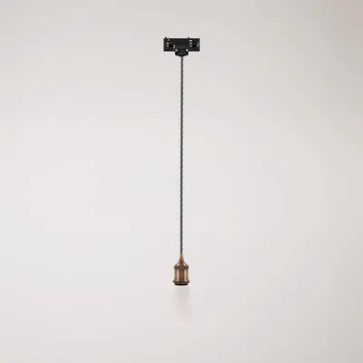 Immagine prodotto di Creative Cables - Lampada a sospensione vintage per binari con cavo trecciato -lampadina non inclusa