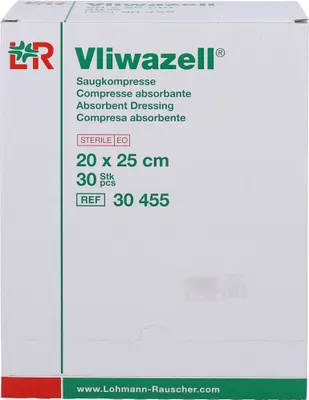 Obrázek produktu pro Vliwazell absorpční obklady 20x25 cm sterilní 30 ks