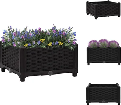 Obrázok produktu pre vidaXL Zvýšený záhon 40x40x23 cm polypropylén - Kvetináče a sadenice