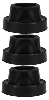 Urinal-Dichtring, Gummi, 3 Stück, 8x5x4,5 cm, schwarz