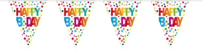 Produktbild von Splendid Birthday Wimpelkette 10m