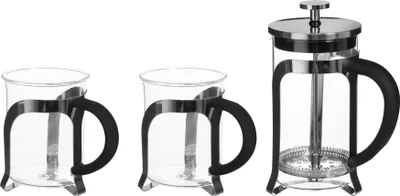 Produktbild von Kaffee-Brüh-Set: Kaffeebereiter und 2 Gläser