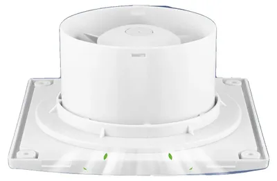 Image de Ventilateur d'extraction pour salle de bains, deux modes de ventilation, 6 vitesses, BLANC