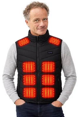 Productafbeelding van Currero Verwarmde Bodywarmer Mannen Zwart XXL