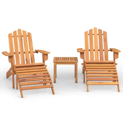 Obrázok produktu pre vidaXL 3-dielna záhradná obývacia súprava Adirondack z masívneho dreva Akácia
