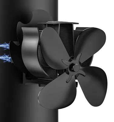 Image de Ventilateur de plafond à fonctionnement silencieux, utilisant l'énergie thermique et assurant une répartition efficace de la chaleur (4 pales)
