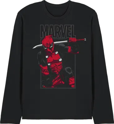 Produktbild von Deadpool - T-Shirt für Herren/Damen Uni, Langärmlig TV28597 (M) (Schwarz)