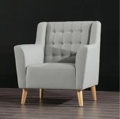 Immagine prodotto di Poltrona di design, modello club, con schienale reclinabile, divano imbottito, divano a una piazza, tessuto velluto
