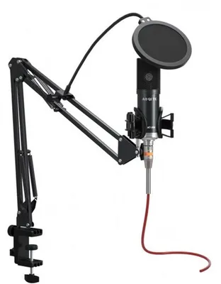 Obrázek produktu pro Sada kondenzátorového mikrofonu se zvukovou kartou a LED kruhovým světlem pro streamování a podcasty