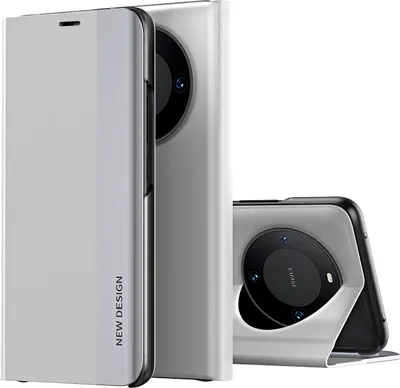 Obrázek produktu pro KoženéPolyuretanmagnetické pouzdro s flipem pro Huawei Mate 60, bílé